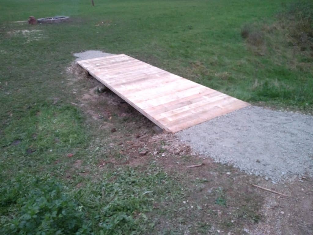 Fertige Brücke